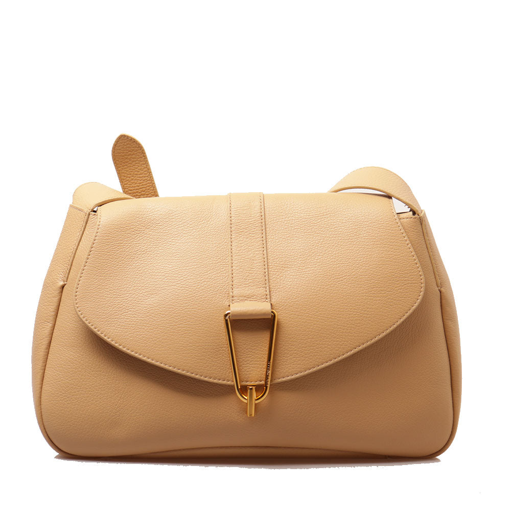 Borsa Donna a Spalla COCCINELLE linea Himma Medium in Pelle Fresh Beige
