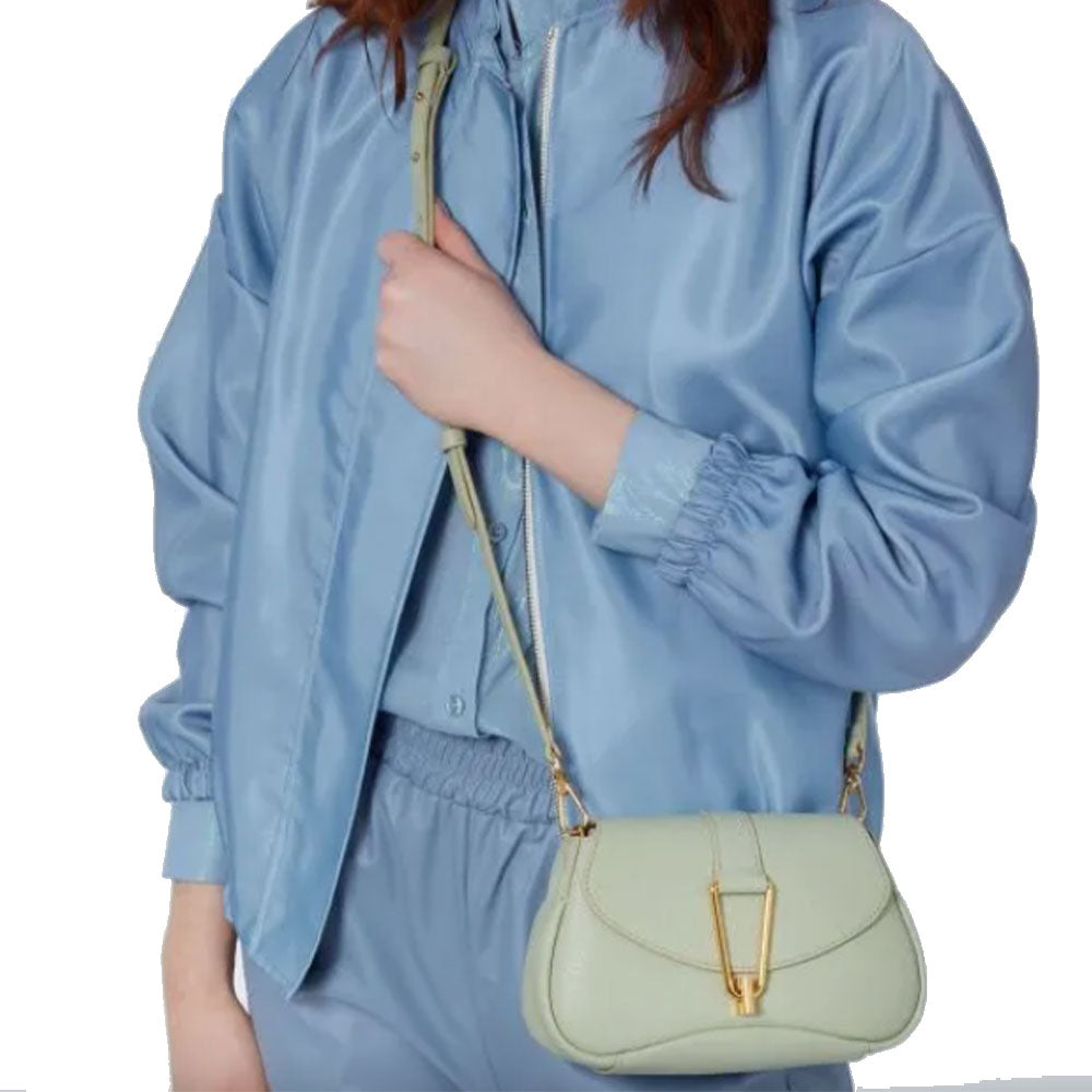 COCCINELLE Himma Linie
Damenhandtasche mit Schultergurt aus Leder in Celadon Green, Kleine Größe