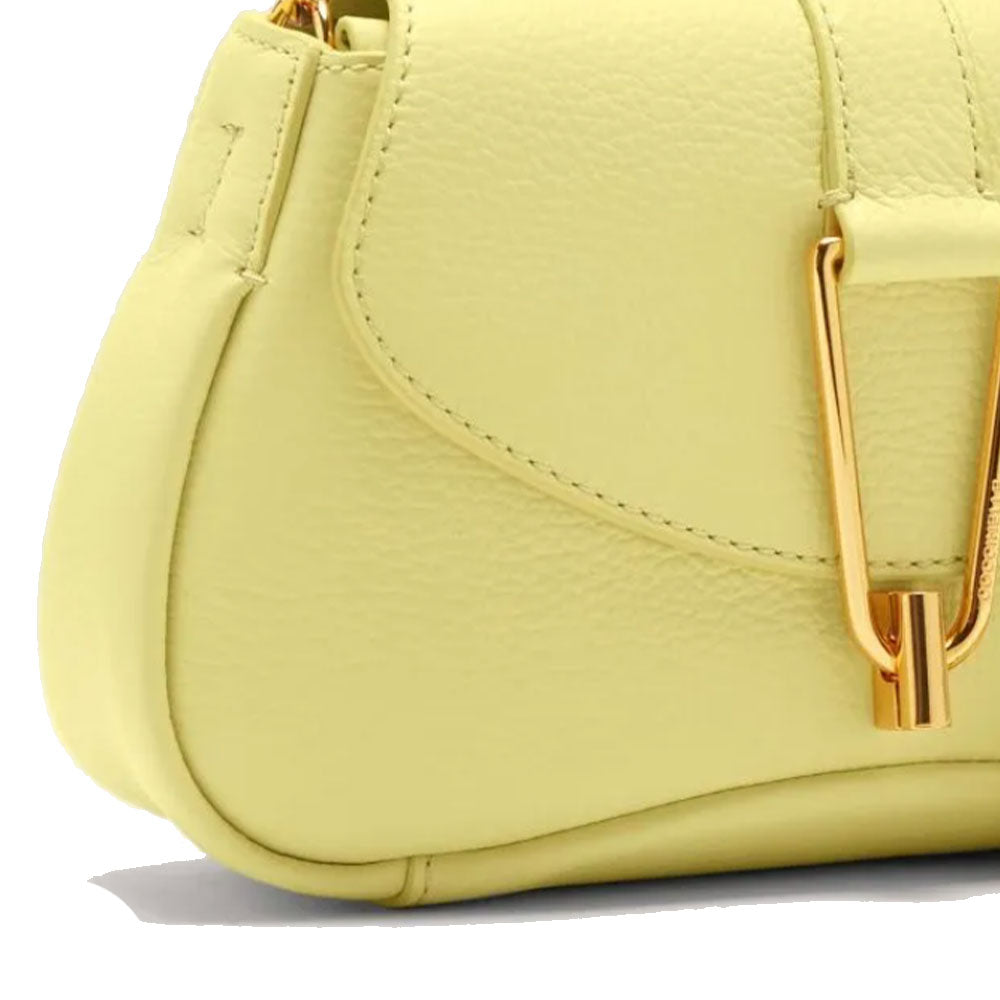 COCCINELLE Damenhandtasche mit Schultergurt aus Leder Himma Line Lime Wash Color Small Size