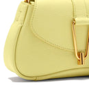 COCCINELLE Damenhandtasche mit Schultergurt aus Leder Himma Line Lime Wash Color Small Size