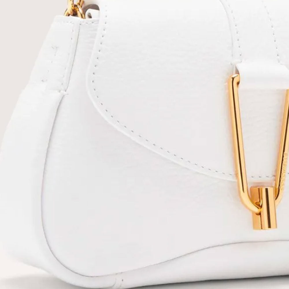 COCCINELLE Himma Linie
Damenhandtasche mit Schultergurt aus Leder in Brillantweiß 