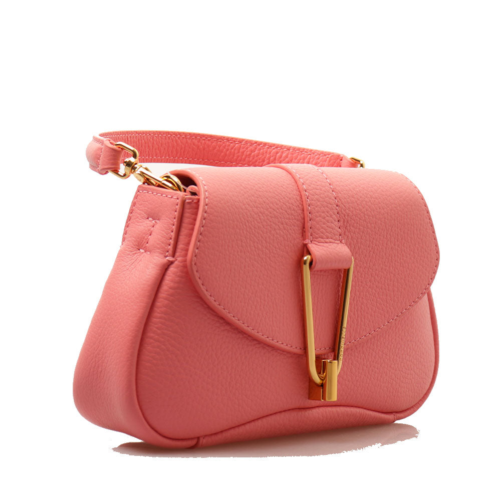 Borsa Donna a Mano con Tracolla COCCINELLE in Pelle linea Himma colore Hyper Pink Misura Piccola