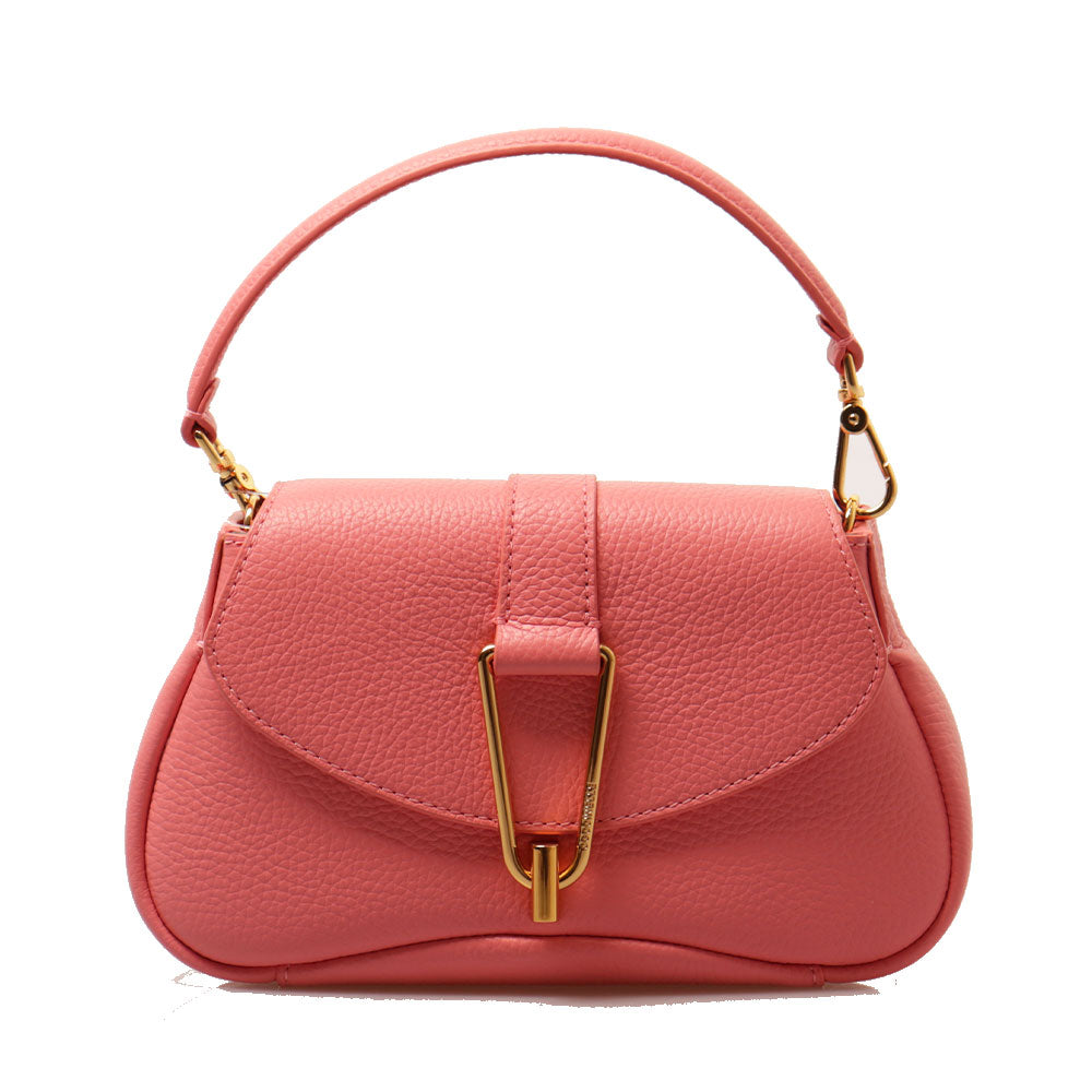 Borsa Donna a Mano con Tracolla COCCINELLE in Pelle linea Himma colore Hyper Pink Misura Piccola