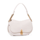 Borsa Donna a Mano con Tracolla COCCINELLE linea Magie Soft Medium in Pelle colore Lambskin White