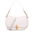 Borsa Donna a Mano con Tracolla COCCINELLE linea Magie Soft Medium in Pelle colore Lambskin White