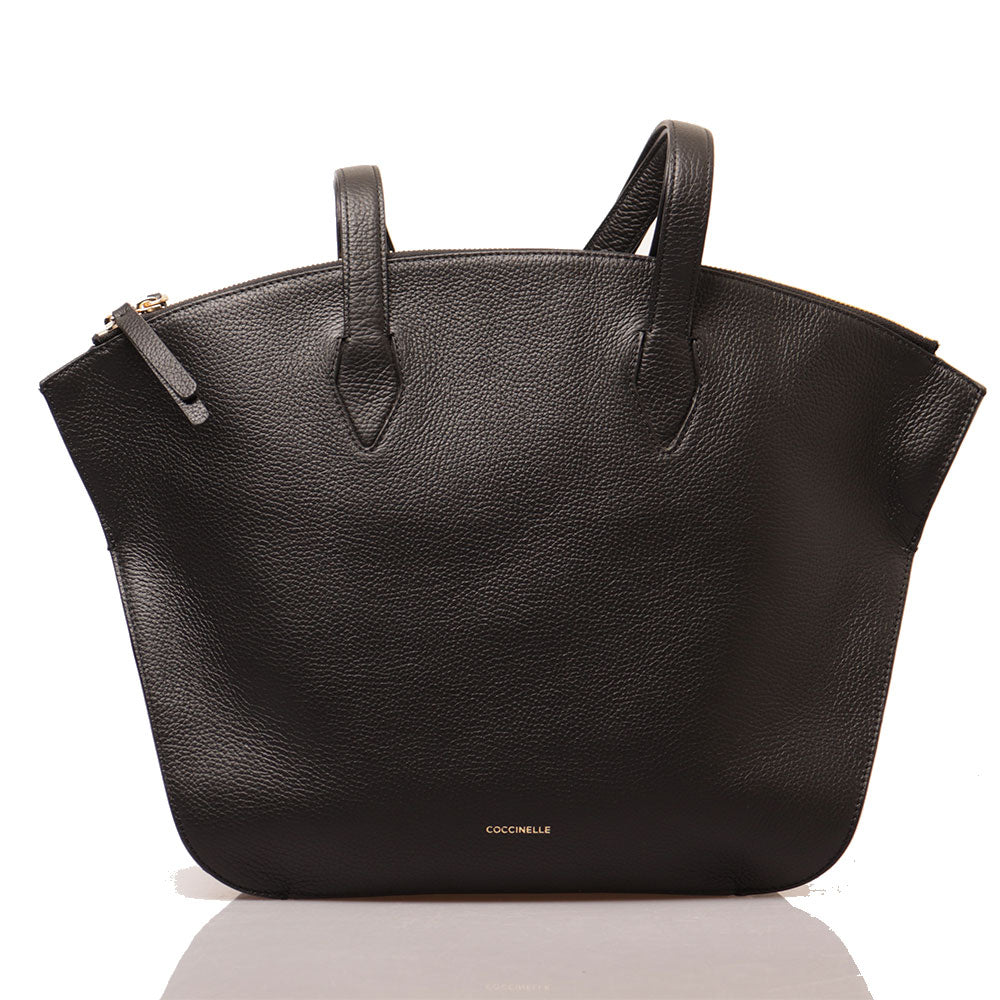 Borsa Donna a Spalla COCCINELLE Linea Flare in Pelle Nera
