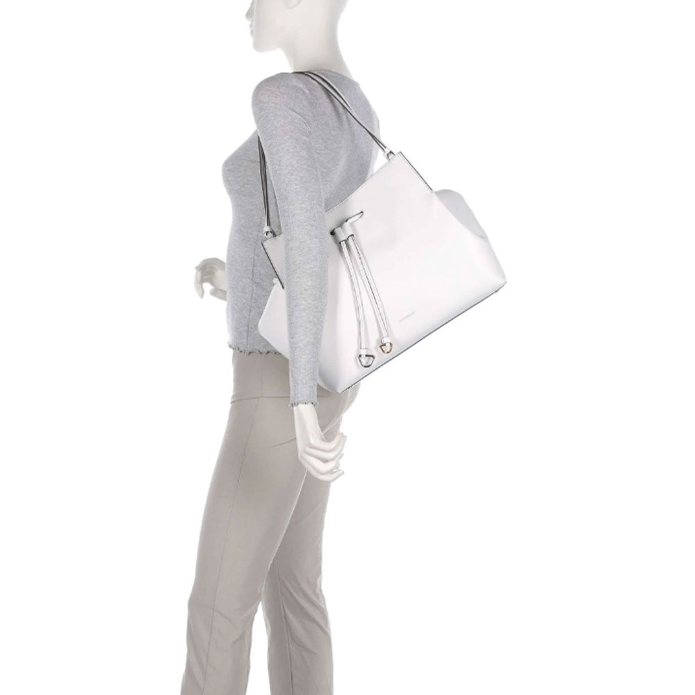 COCCINELLE Roundabout Linie
Damen Umhängetasche aus Leder in Brillantweiß 