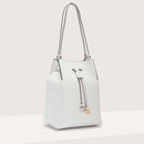 COCCINELLE Damen Umhängetasche aus Leder Roundabout Line Brillantweiß