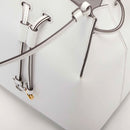 COCCINELLE Damen Umhängetasche aus Leder Roundabout Line Brillantweiß