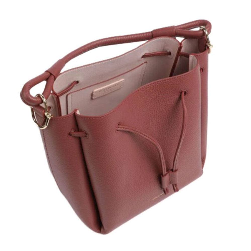 Borsa Donna Secchiello a Mano COCCINELLE linea Eclyps Small in Pelle Brandy