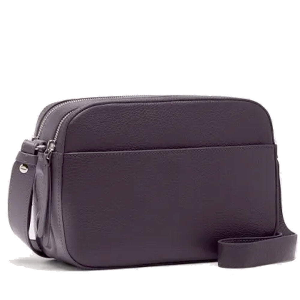 Women's Leather Camera Crossbody Bag COCCINELLE Myrtha in Prune