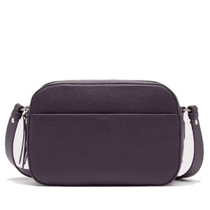 Women's Leather Camera Crossbody Bag COCCINELLE Myrtha in Prune