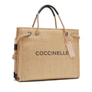COCCINELLE NEVER WITHOUT BAG LINIE
Damen Handtasche aus Raffia in Natural - Noir