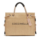 COCCINELLE NEVER WITHOUT BAG LINIE
Damen Handtasche aus Raffia in Natural - Noir