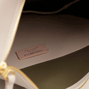 Borsa Donna a Spalla COCCINELLE in Pelle Linea Sunup  Maxi Lambskin White - Laurel Green