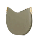 Borsa Donna a Spalla COCCINELLE in Pelle Linea Sunup colore Laurel Green - Fondant Brown