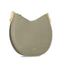 Borsa Donna a Spalla COCCINELLE in Pelle Linea Sunup colore Laurel Green - Fondant Brown