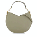 Borsa Donna a Spalla COCCINELLE in Pelle Linea Sunup colore Laurel Green - Fondant Brown