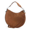 Borsa Donna a Spalla COCCINELLE in Camoscio Linea Sunup colore Cognac