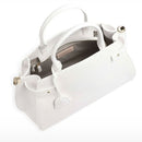 COCCINELLE Klichè Linie
 Handtasche aus brillantweißem Leder