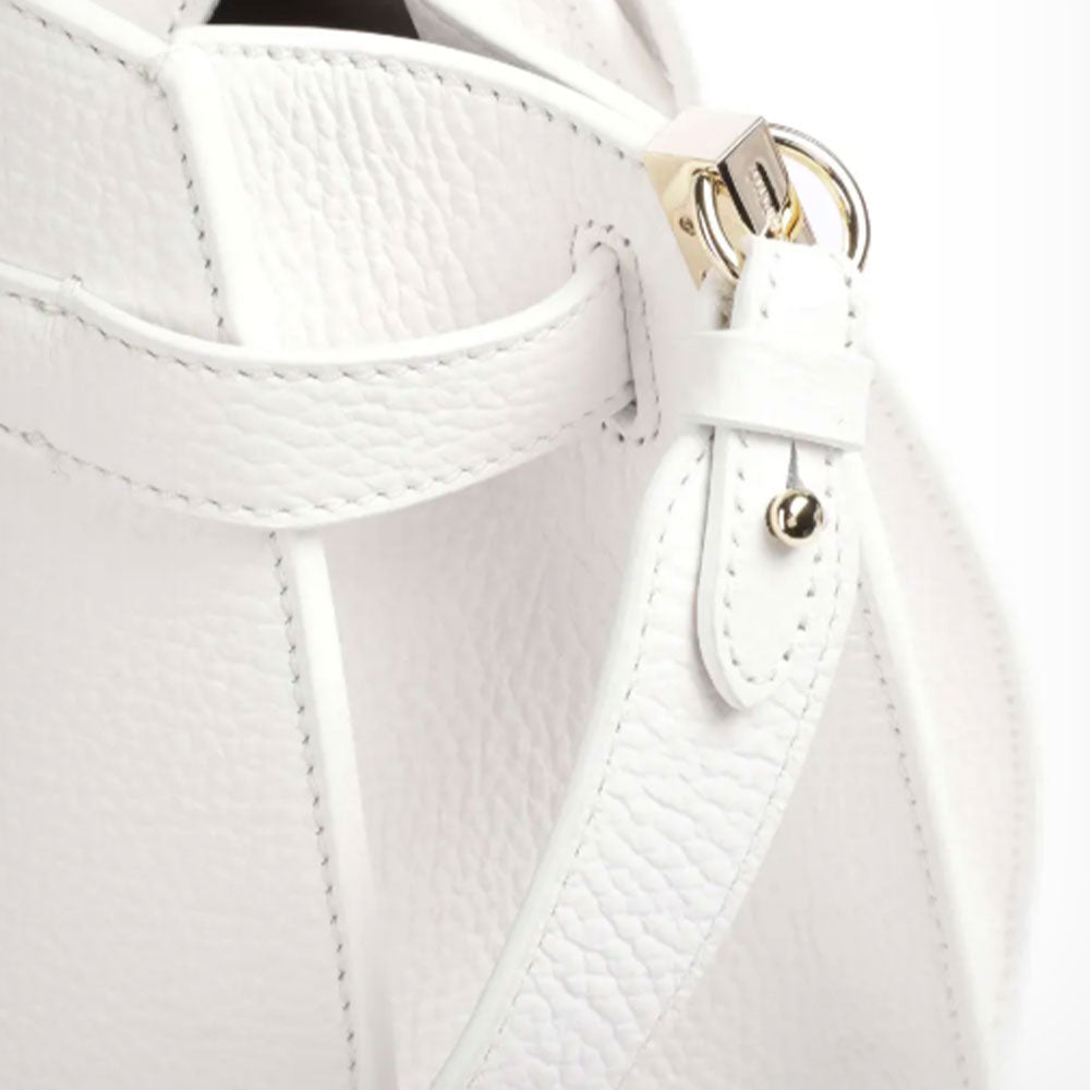 COCCINELLE Klichè Linie
 Handtasche aus brillantweißem Leder