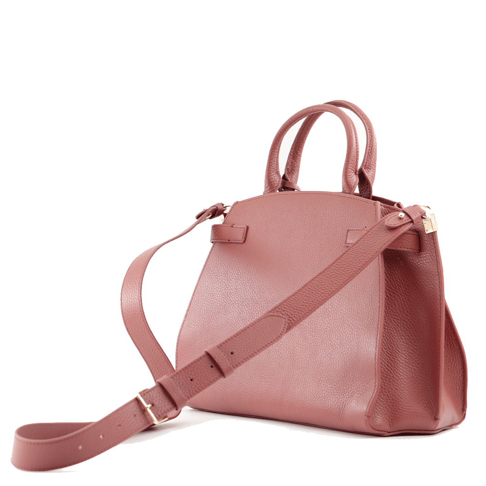Borsa a Mano COCCINELLE Linea Klichè in Pelle Brandy