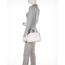 COCCINELLE Damen Handtasche Klichè Line in Brillant White Leder Größe Small