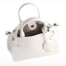 COCCINELLE Damen Handtasche Klichè Line in Brillant White Leder Größe Small