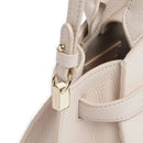 Borsa Donna a Mano COCCINELLE Linea Klichè in Pelle Lambskin White Misura Small