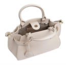 Borsa Donna a Mano COCCINELLE Linea Klichè in Pelle Lambskin White Misura Small