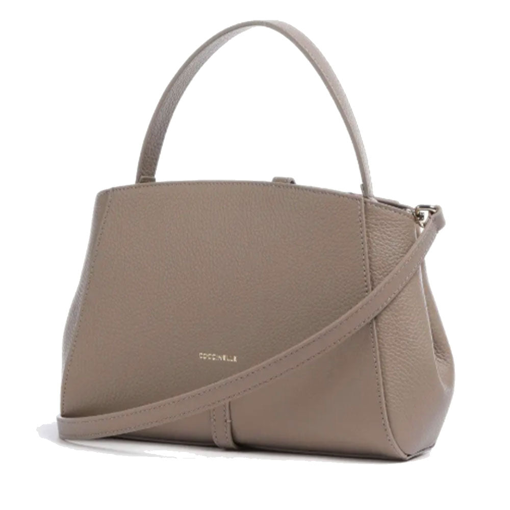 Borsa a Mano COCCINELLE Linea Chara in Pelle Warm Taupe