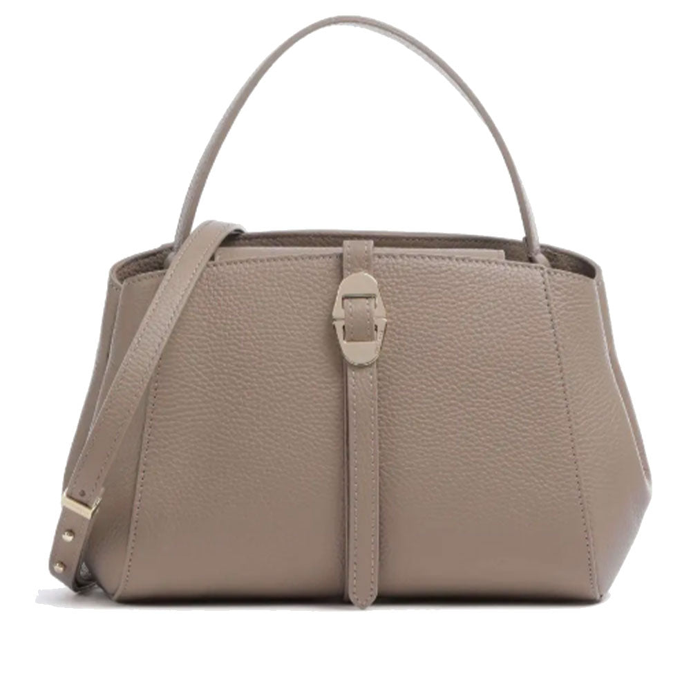 Borsa a Mano COCCINELLE Linea Chara in Pelle Warm Taupe