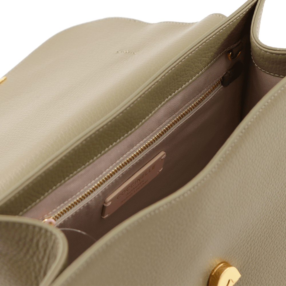 Borsa Donna a Mano COCCINELLE in Pelle Laurel Green linea Dew Misura Media