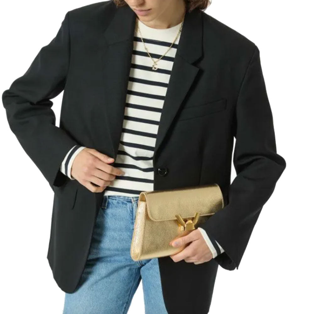 Borsa Donna a Spalla COCCINELLE in Pelle Colore Blanco linea Dew Small