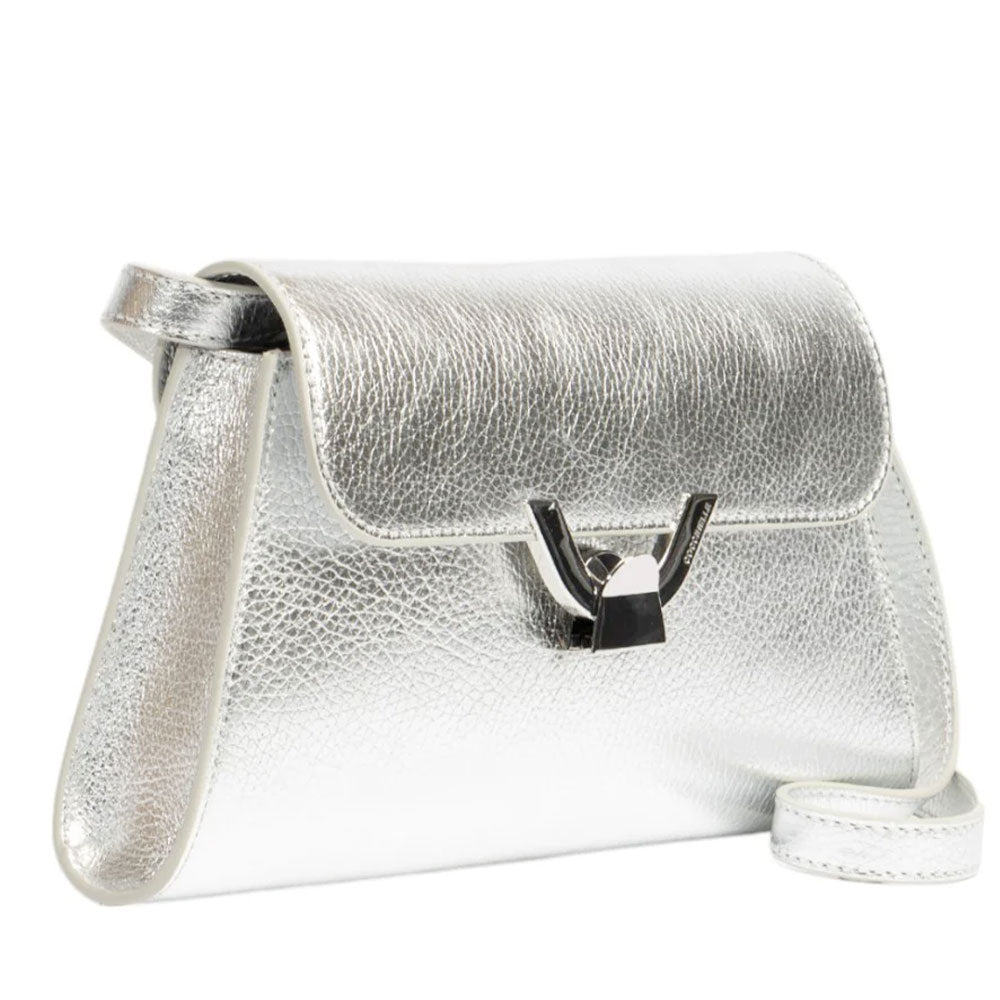 Borsa Donna a Spalla COCCINELLE in Pelle Silver linea Dew Small