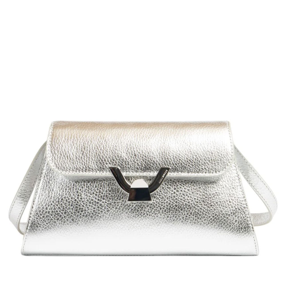 Borsa Donna a Spalla COCCINELLE in Pelle Silver linea Dew Small