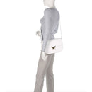Borsa Donna a Tracolla COCCINELLE in Pelle Brillant White linea Dew Medium