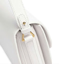 Borsa Donna a Tracolla COCCINELLE in Pelle Brillant White linea Dew Medium