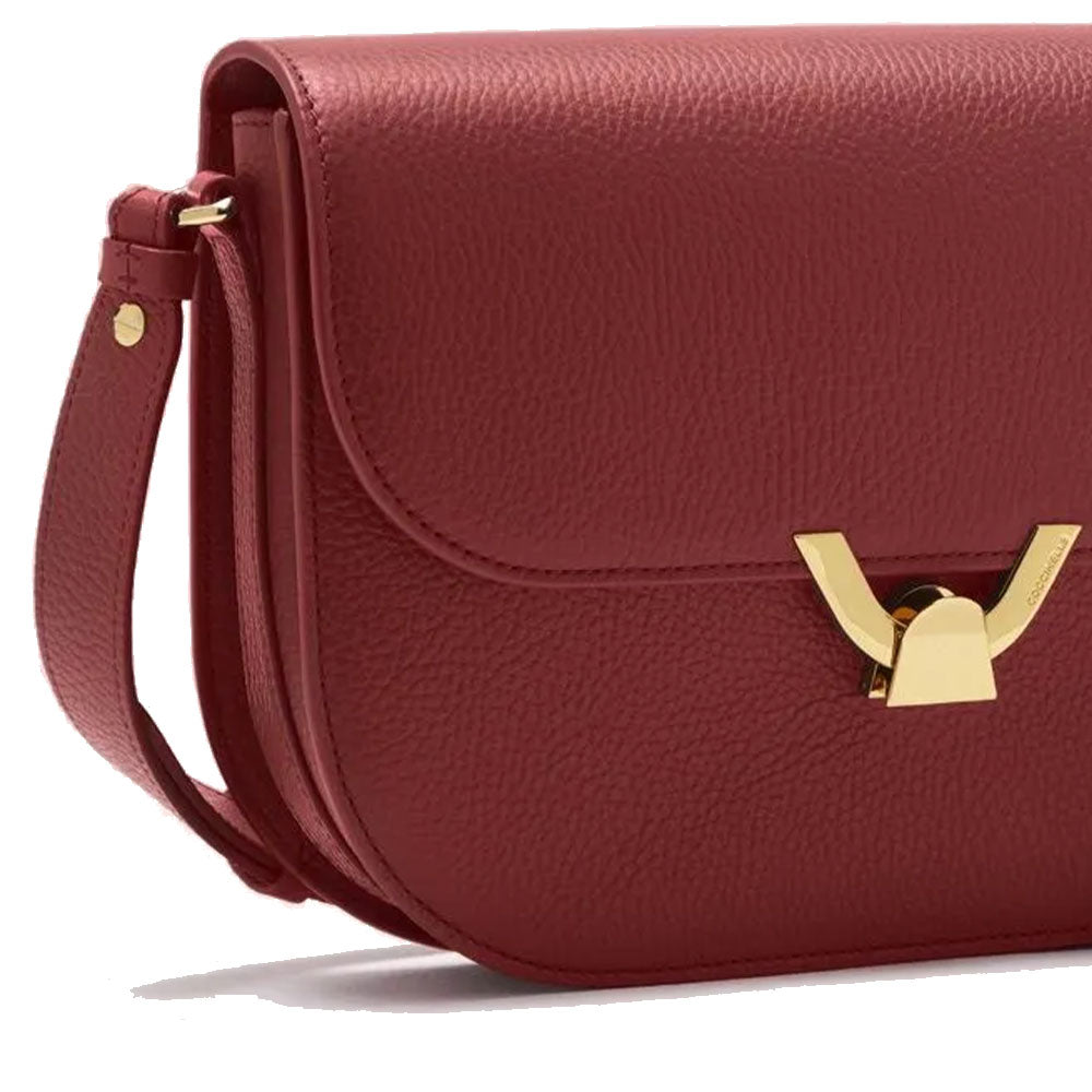 Borsa Donna a Tracolla COCCINELLE in Pelle Brandy linea Dew Medium