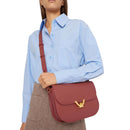 Borsa Donna a Tracolla COCCINELLE in Pelle Brandy linea Dew Medium