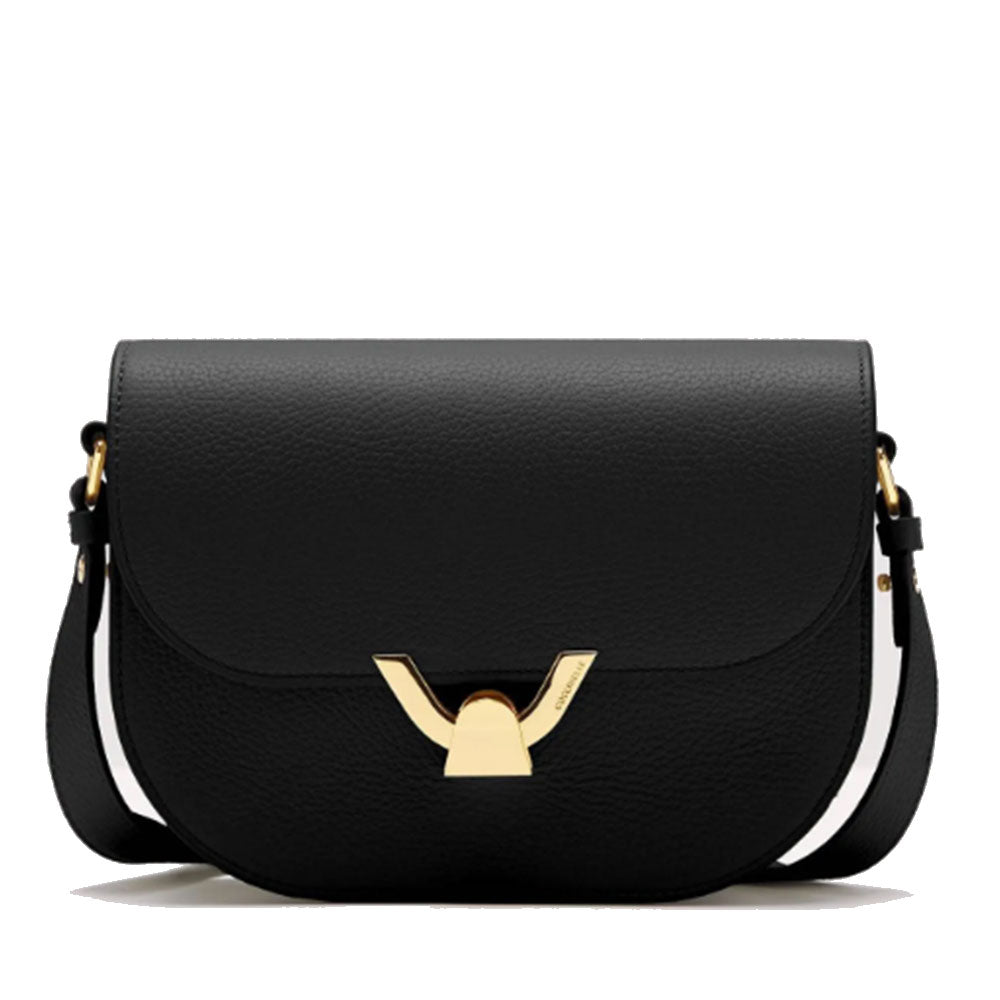 Borsa Donna a Tracolla COCCINELLE in Pelle Nera linea Dew Small