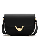 COCCINELLE Damen Umhängetasche aus schwarzem Leder Dew Small Line