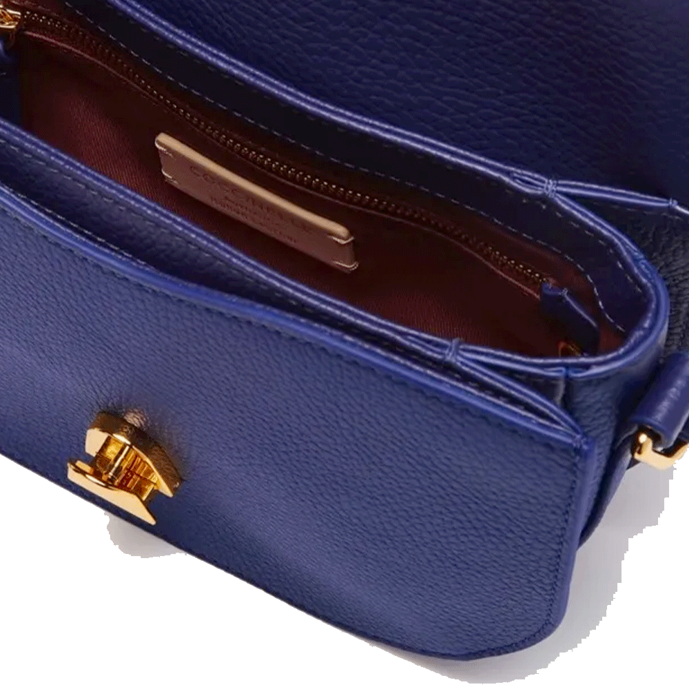 Borsa Donna a Tracolla COCCINELLE in Pelle Royal Blue linea Dew Small