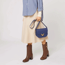 Borsa Donna a Tracolla COCCINELLE in Pelle Royal Blue linea Dew Small