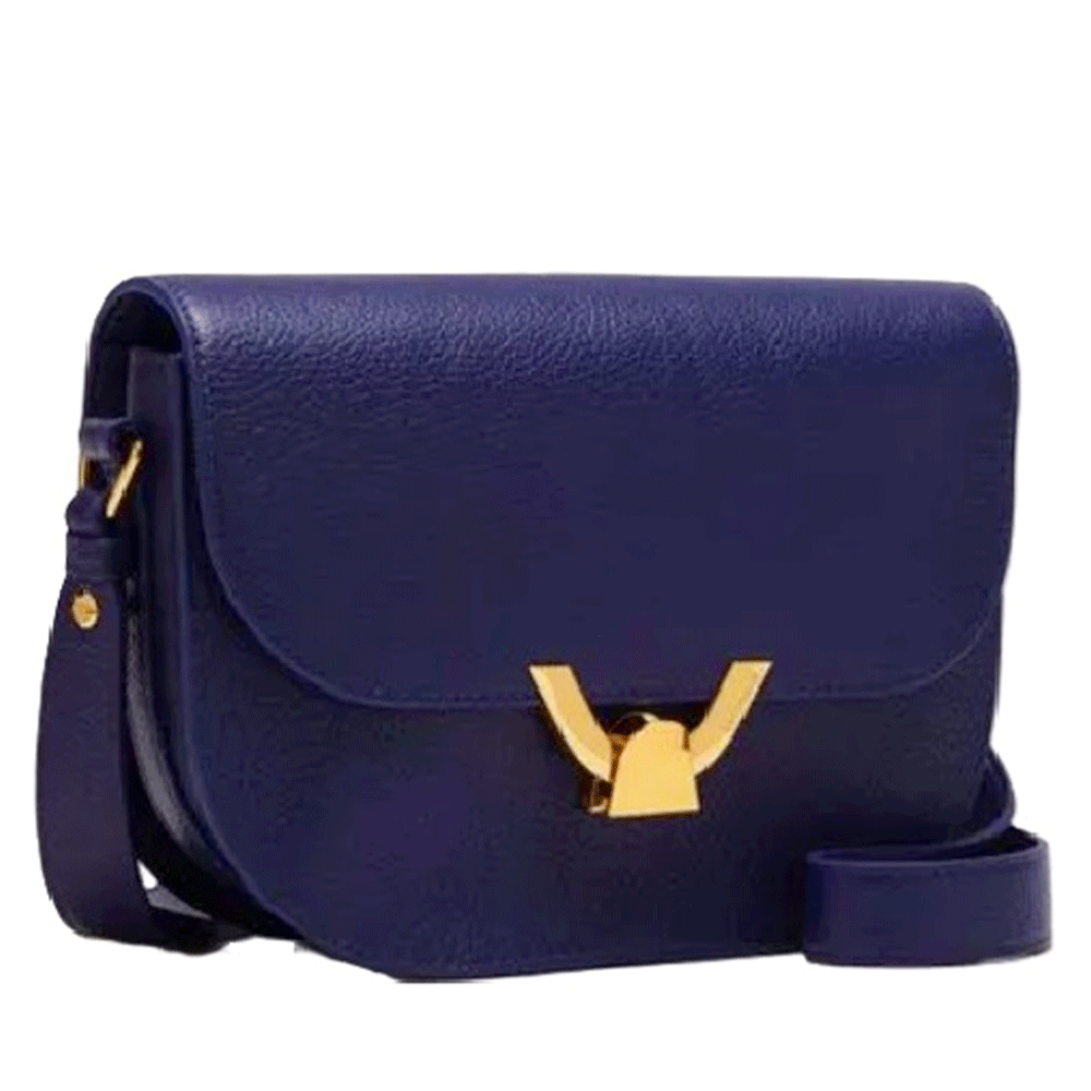 Borsa Donna a Tracolla COCCINELLE in Pelle Royal Blue linea Dew Small