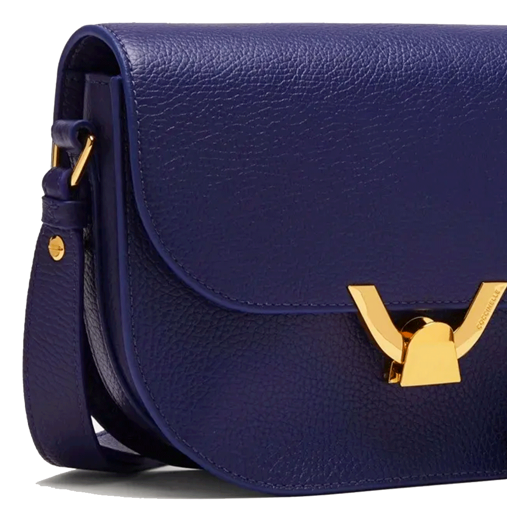 Borsa Donna a Tracolla COCCINELLE in Pelle Royal Blue linea Dew Small