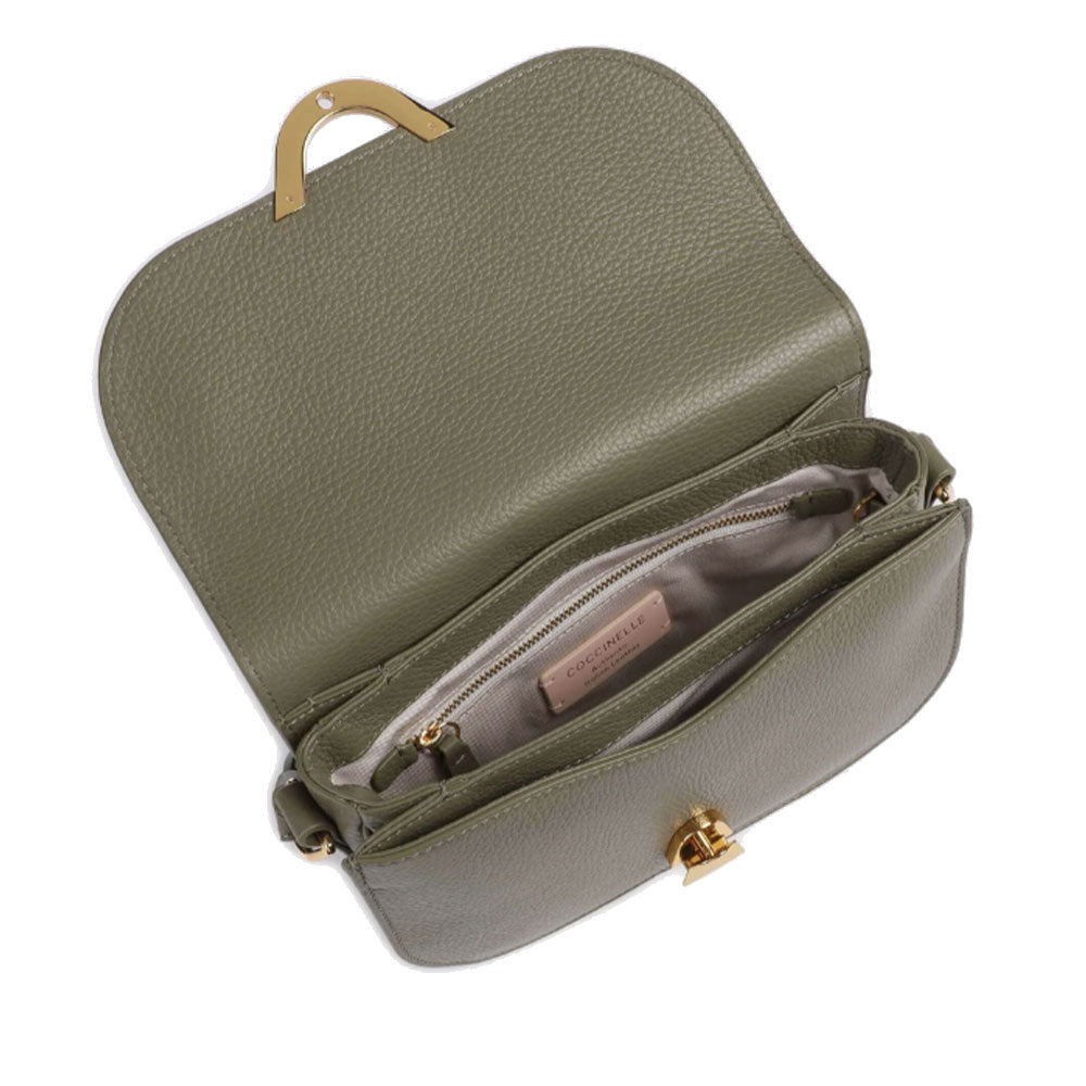 COCCINELLE Dew Small Linie
Damen Schultertasche aus Leder in Laurel Green 