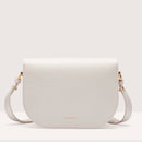 COCCINELLE Damen Schultertasche aus Leder Farbe White Dew Small Linie
