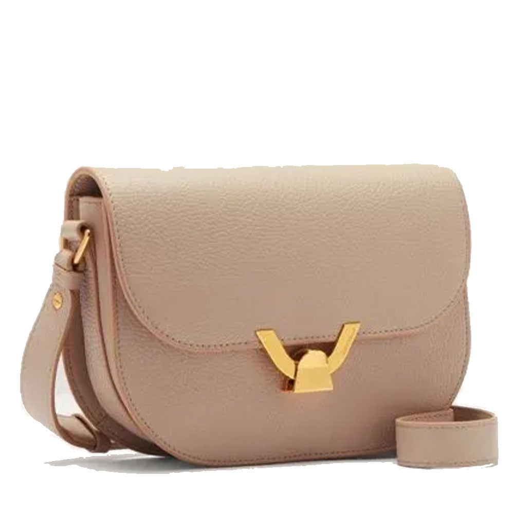 COCCINELLE Damen Schultertasche aus Leder Rosette Dew Small Line