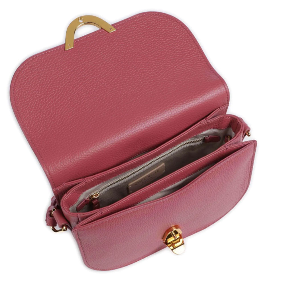 Borsa Donna a Tracolla COCCINELLE in Pelle Rosewood linea Dew Small